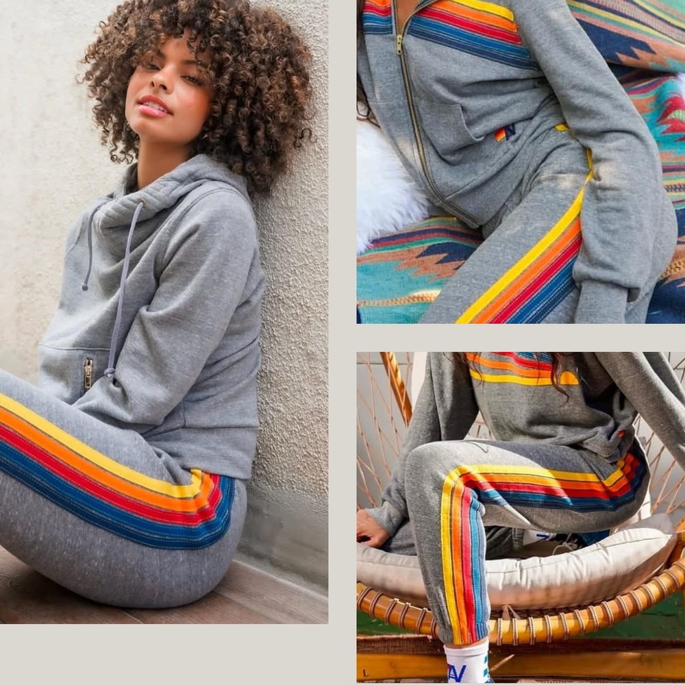 Aviator Nation Stripe Sweatpants - Picture 2 of 14